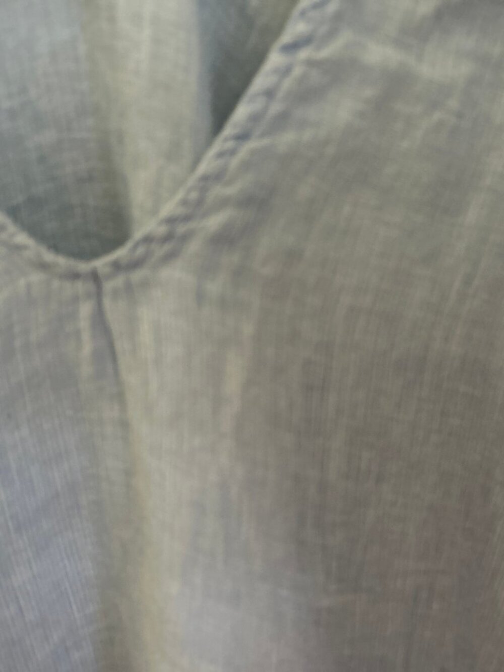 CP SHADES  ~ Blue & White Striped Linen Blouse / Top ~ M - Picture 4 of 7